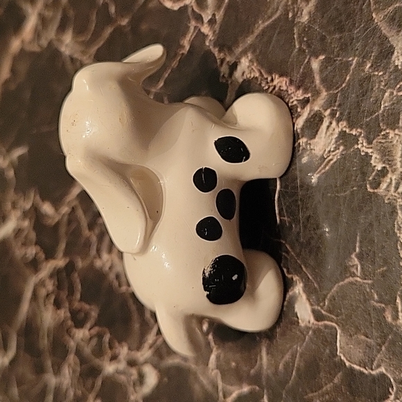 Lego Duplo WHITE PUPPY DOG  w/ BLACK SPOTS Farm Fire House Dalmatian - Picture 2 of 4